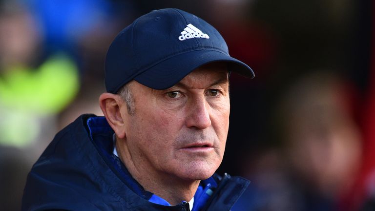 Tony Pulis ahead of the Premier League match between Southampton and West Brom