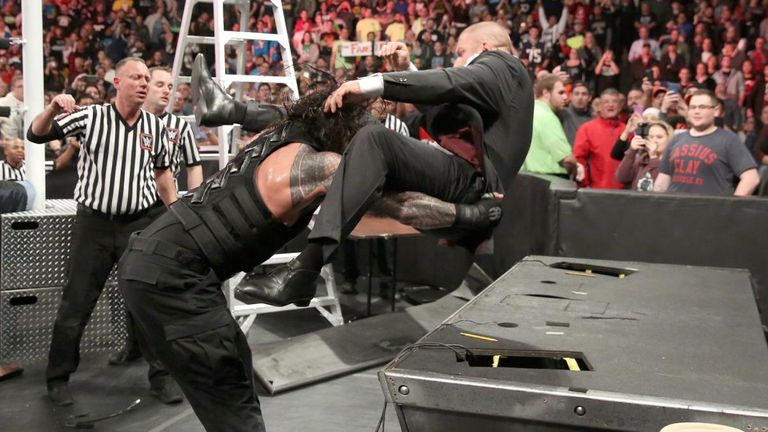 Triple H, Roman Reigns, WWE TLC 2015