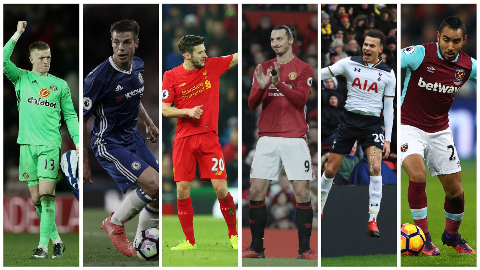 PFA Fans' Player of the Month in the Premier League voting Football