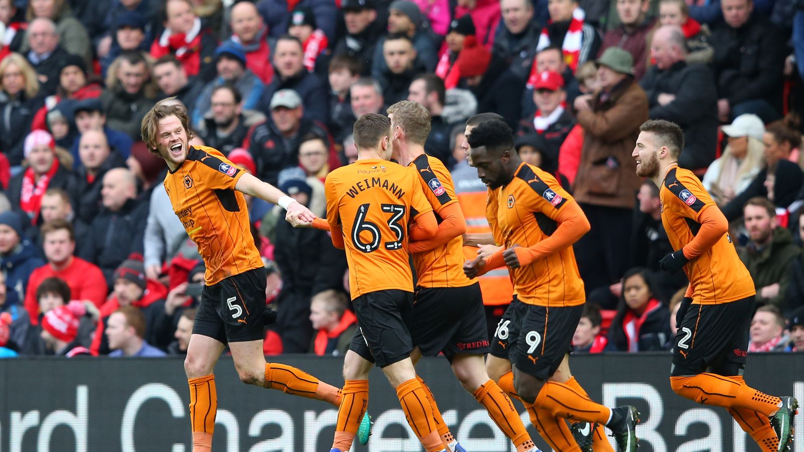 Liverpool 12 Wolves Championship side secure shock FA Cup win at