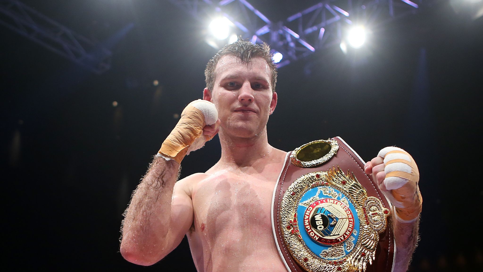 Australian boxer and WBO welterweight champion Jeff Horn and his