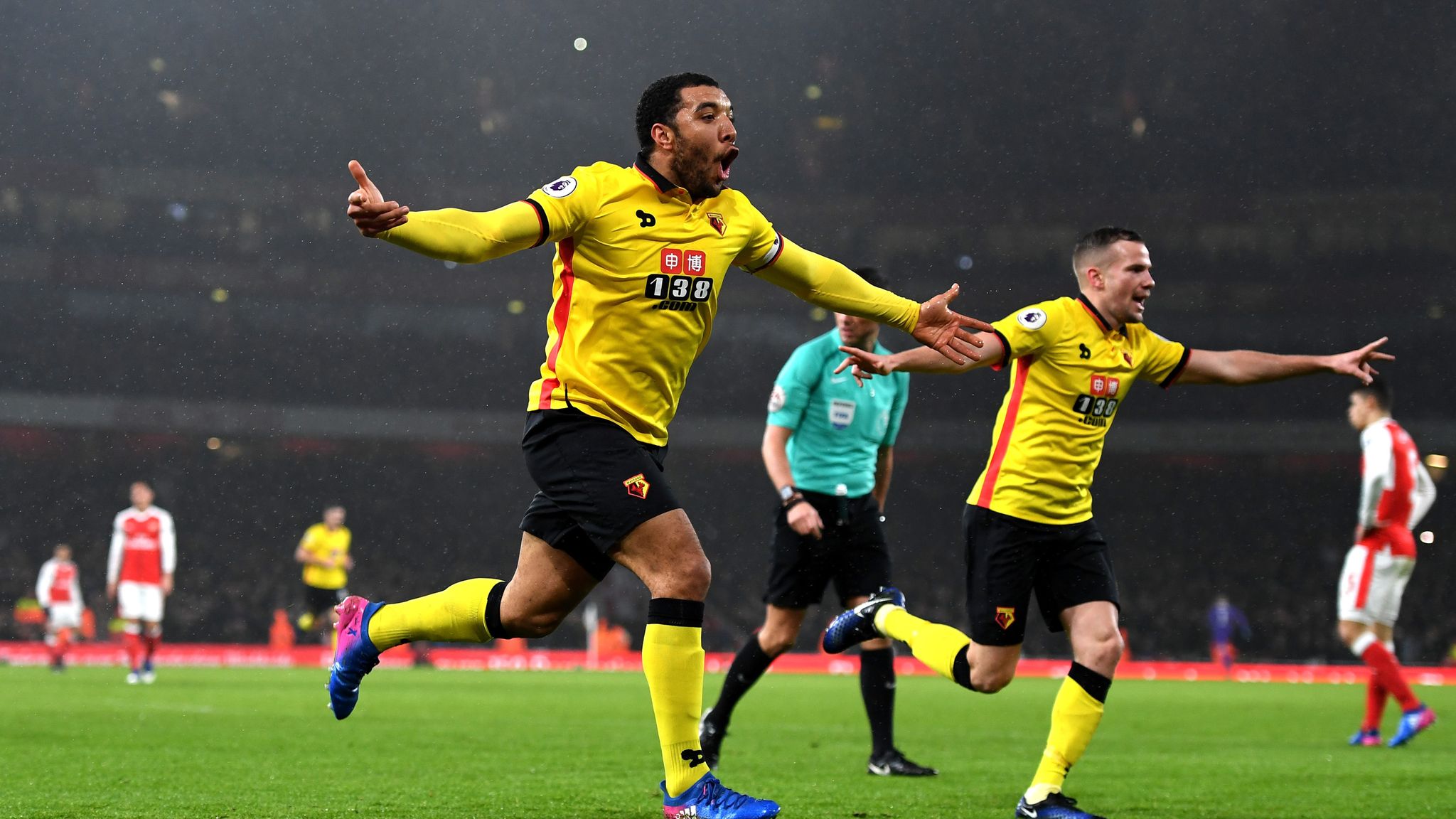 Arsenal 1-2 Watford Troy Deeney leaves Gunners title hopes hanging by a thread Football News Sky Sports