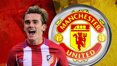 Antoine Griezmann has been linked with a move to Manchester United