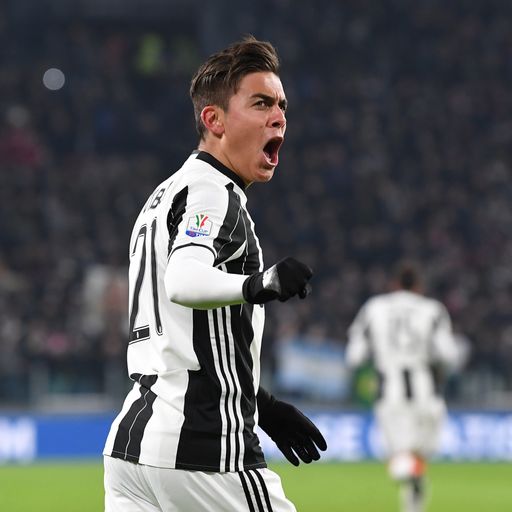 Paulo Dybala of A.S. Roma uring the Coppa Italia quarter-final