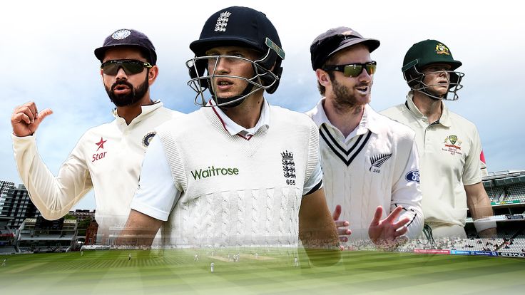 Virat Kohli, Joe Root, Kane Williamson, and Steve Smith