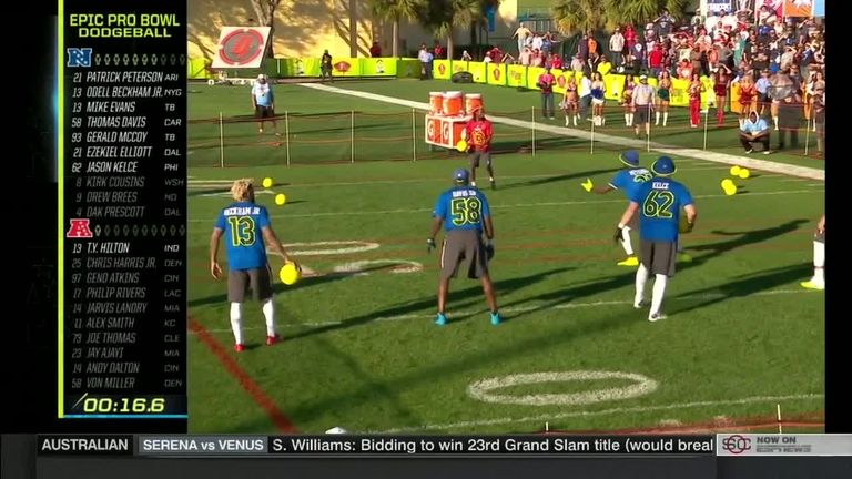 NFL Pro Bowl Games skills competition with dodgeball, more: Watch