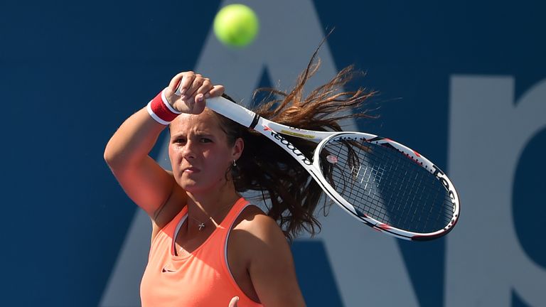 Daria Kasatkina was broken five times as she went out in the quarter-finals