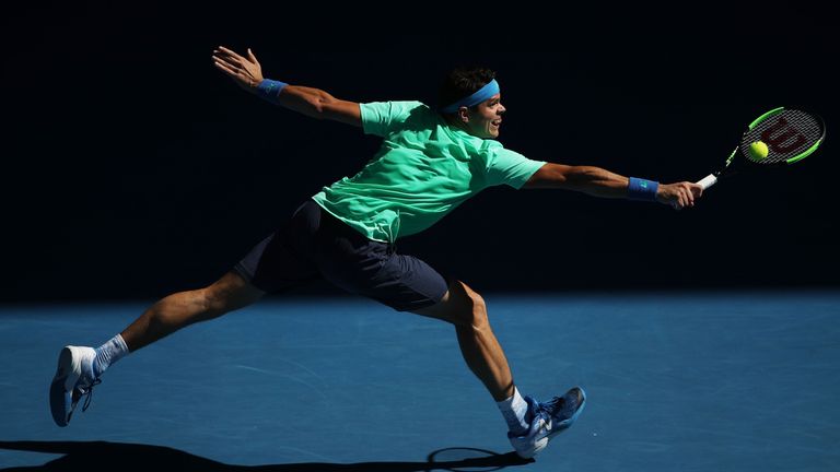 Raonic was a comfortable victor against Luxembourg's Gilles Muller