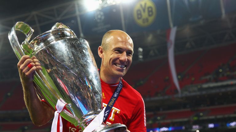 Robben won the Champions League with Bayern in 2012