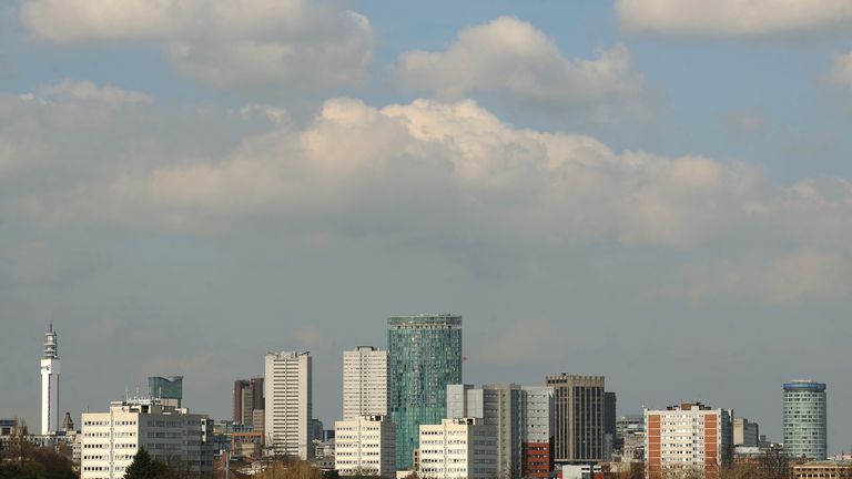 File photo dated 01/04/14 of a general view of the skyline of Birmingham, as the city is bidding to host the 2026 Commonwealth Games with hopes the city co