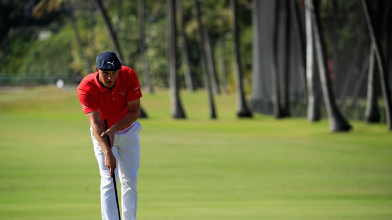 Bryson DeChambeau during the final round of the Sony Open In Hawaii at Waialae CC