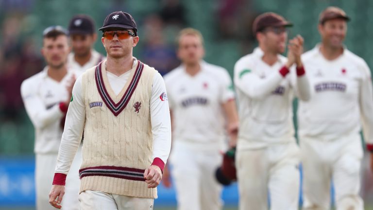Chris Rogers finished his playing career at Somerset last September