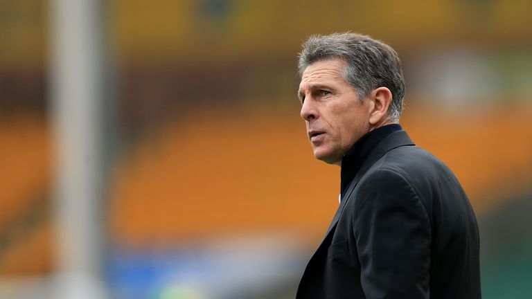 NORWICH, ENGLAND - JANUARY 07:  Claude Puel, Manager of Southampton looks on during the Emirates FA Cup Third Round match between Norwich City and Southamp