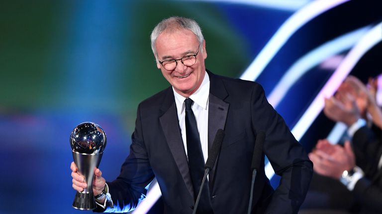 Claudio Ranieri was named FIFA Coach of the Year for 2016 
