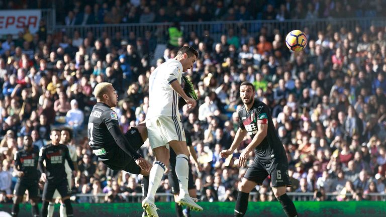 Cristiano Ronaldo heads another goal for Real Madrid