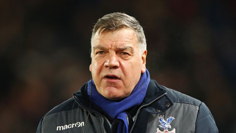 Crystal Palace manager Sam Allardyce