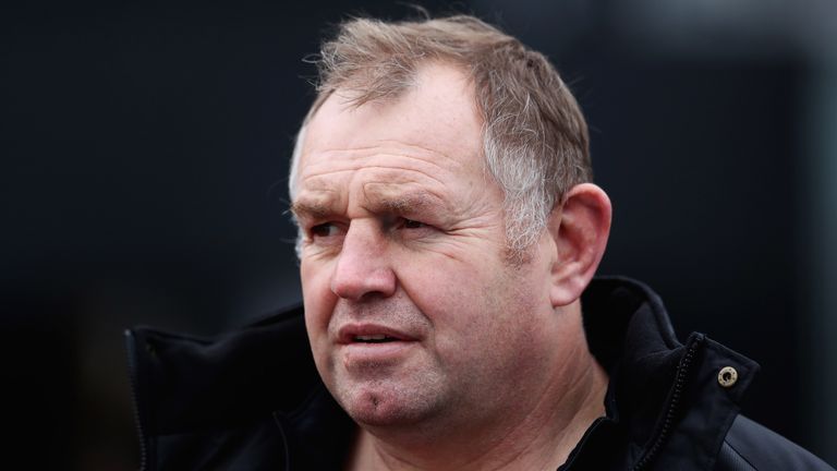 BARNET, ENGLAND - DECEMBER 24:  Dean Richards, Director of Rugby of Newcastle Falcons looks on ahad of the Aviva Premiership match between Saracens and New