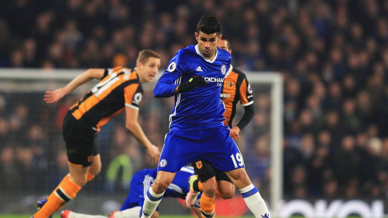 Diego Costa in action for Chelsea