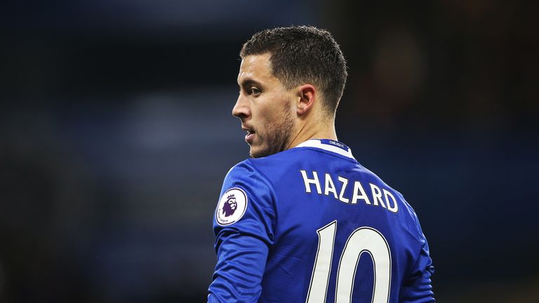 Chelsea's Eden Hazard in action at Stamford Bridge