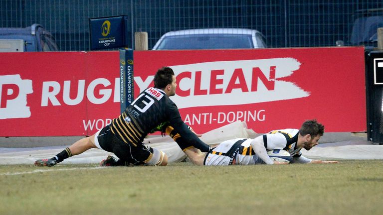 Elliot Daly  scores for Wasps