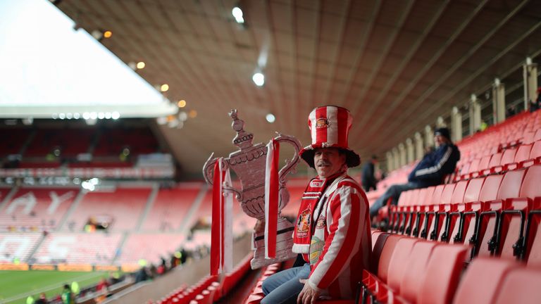 A hopeful Sunderland fan ahead of their FA Cup clash against Burnley