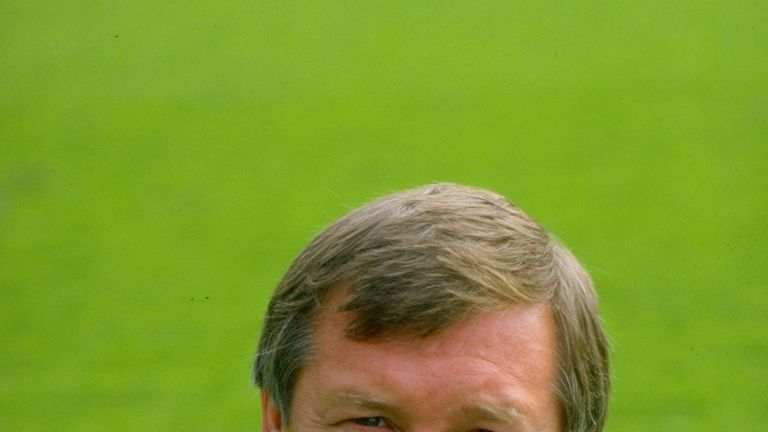 1987:  Portrait of Manchester United Manager Alex Ferguson during a photocall at Old Trafford in Manchester, England. \ Mandatory Credit: Russell  Cheyne/A