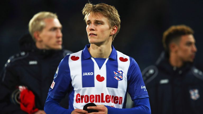 Martin Odegaard after the Dutch Eredivisie match between SC Heerenveen and ADO Den Haag