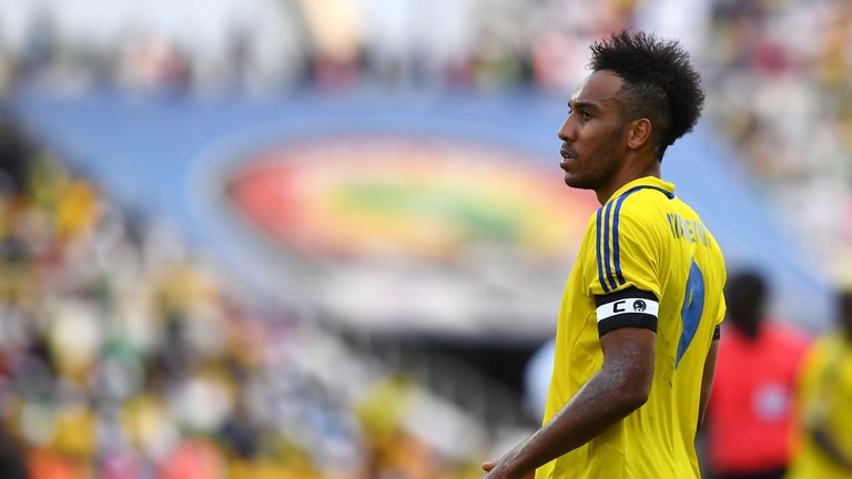 Frustration for Gabon forward Pierre-Emerick Aubameyang