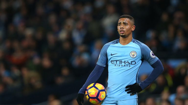 Gabriel Jesus looks on after the Premier League match against Tottenham Hotspur