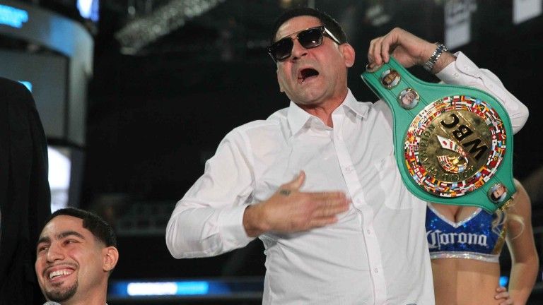 Angel Garcia was in full voice ahead of his son's unification contest