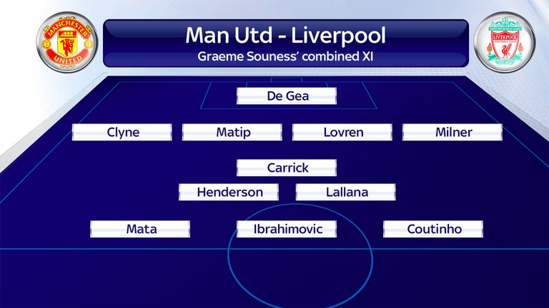Graeme Souness selects his combined Man Utd and Liverpool XI ahead of the clash on Super Sunday, live on Sky Sports.