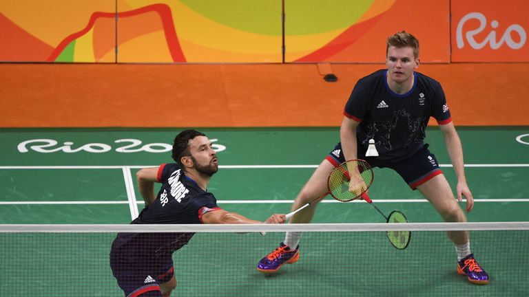 Marcus Ellis (R) and Chris Langridge won badminton bronze at Rio 2016