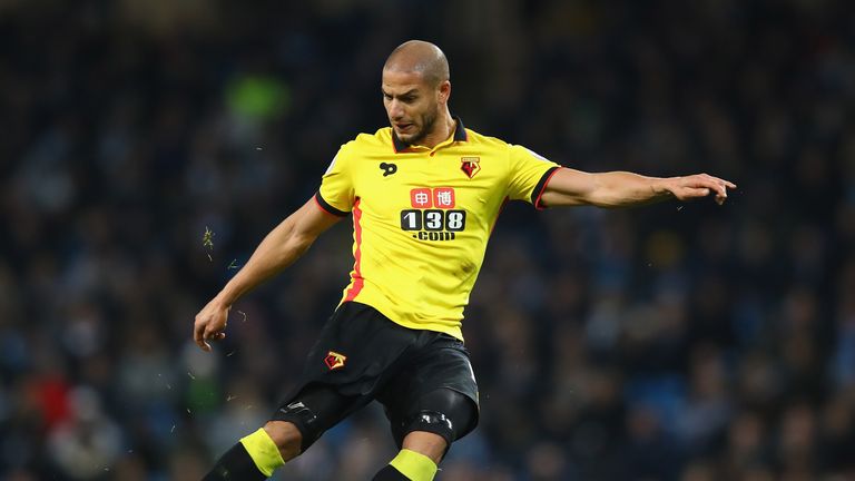 MANCHESTER, ENGLAND - DECEMBER 14:  Adlene Guedioura of Watford in action during the Premier League match between Manchester City and Watford at Etihad Sta