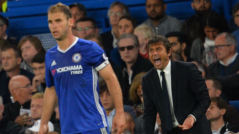 Branislav Ivanovic's Chelsea future is not certain, according to Antonio Conte