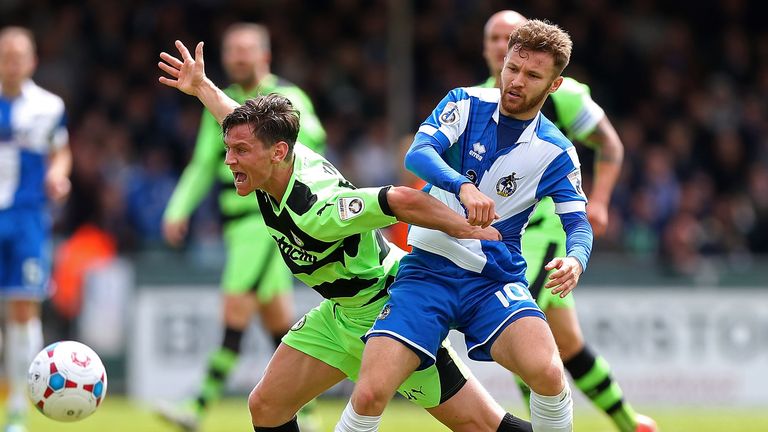 James Jennings (l): Has joined Wrexham on loan