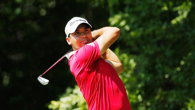 ATLANTA, GA - SEPTEMBER 22:  Jason Day of Australia hits his tee shot on the second hole during the first round of the TOUR Championship By Coca-Cola at Ea