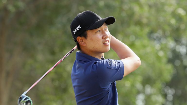 Wang rolled in seven birdies to pull three clear of the field