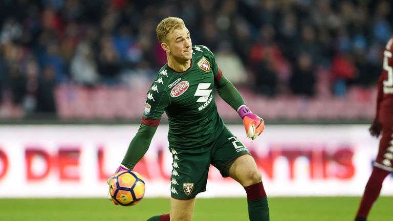 NAPLES, ITALY - DECEMBER 18:  Joe Hart of FC Torino in action during the Serie A match between SSC Napoli and FC Torino at Stadio San Paolo on December 18,