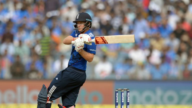 Joe Root was in excellent form, making 78 for England in Pune (Credit: AFP)