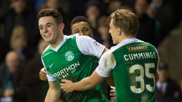 John McGinn celebrates after bagging number three