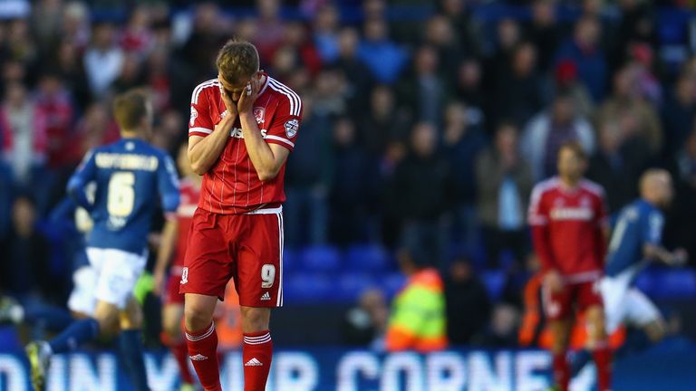 Jordan Rhodes' time as a Middlesbrough player could be about to come to an end
