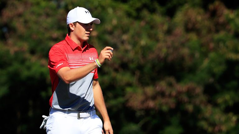 Jordan Spieth carded nine birdies, but two bad holes were costly