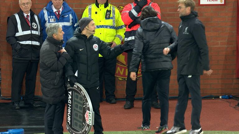 Jose Mourinho and Jurgen Klopp face off on the touchline