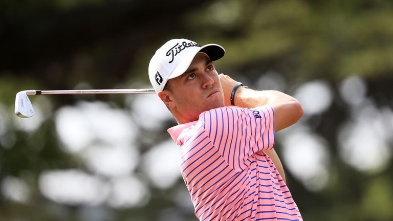 Justin Thomas moved seven shots clear at the Sony Open in Hawaii