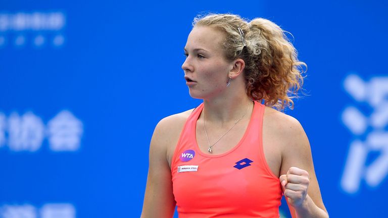 Katerina Siniakova claimed her first WTA title in Shenzhen