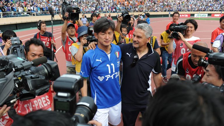Japanese striker Kazuyoshi Miura, 49, agreed a new deal with second division Yokohama FC on Wednesday.