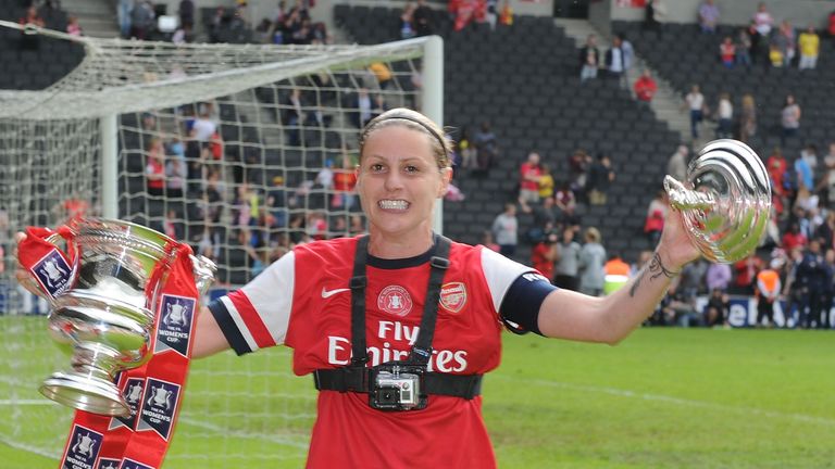 Kelly Smith won the FA Cup with Arsenal Ladies last season