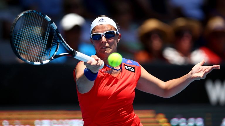 Konta will play Kirsten Flipkens in the first round in Melbourne