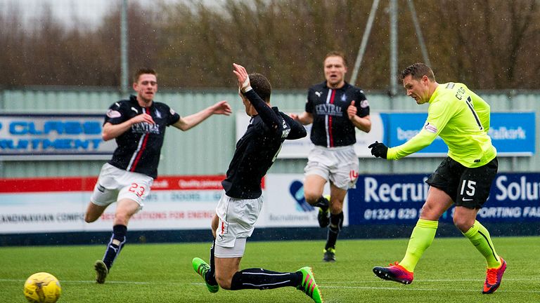 Commons aslso scored the winner in a 2-1 victory at Falkirk on Hogmanay