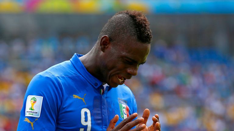 Mario Balotelli last featured for Italy at the 2014 World Cup